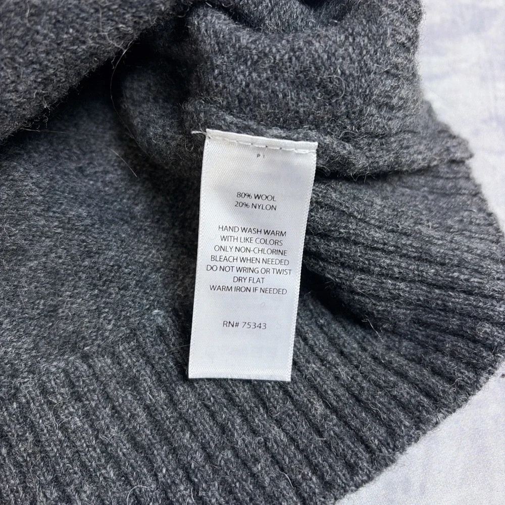 Telluride Clothing Company Sweater Mens XL Gray Fair Isle Wool Blend Elbow Patch